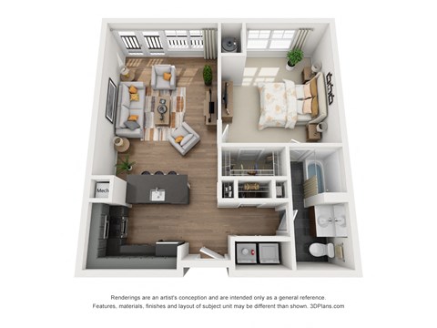 Darby| 1 bed - 1 Bath at Riverwalk, Conshohocken, 19428